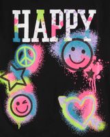 Girls Happy Graphic Tee