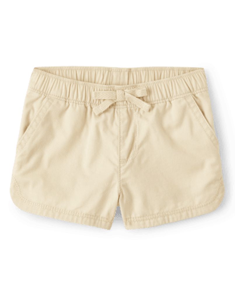 Baby And Toddler Girls Twill Pull On Shorts