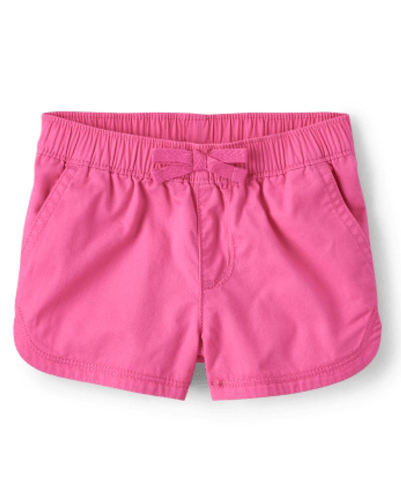 Baby And Toddler Girls Twill Pull On Shorts