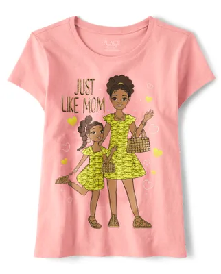 Girls Like Mom Graphic Tee