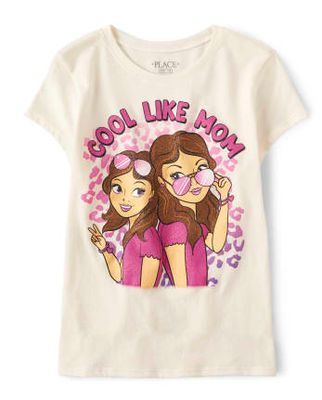 Girls Cool Like Mom Graphic Tee