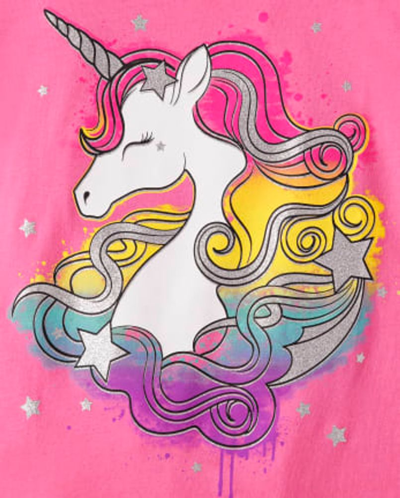 Girls Unicorn Graphic Tee