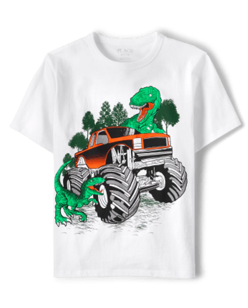 The Children's Place Boys Dino Truck Graphic Tee | Connecticut Post Mall