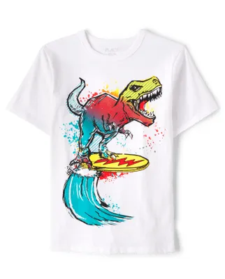 Boys Dino Surf Graphic Tee