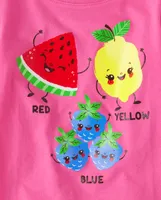 Baby And Toddler Girls Fruit Graphic Tee