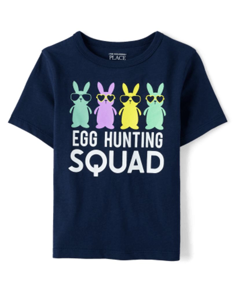 Womens Matching Family Easter Long Sleeve Egg Hunting Squad Cotton