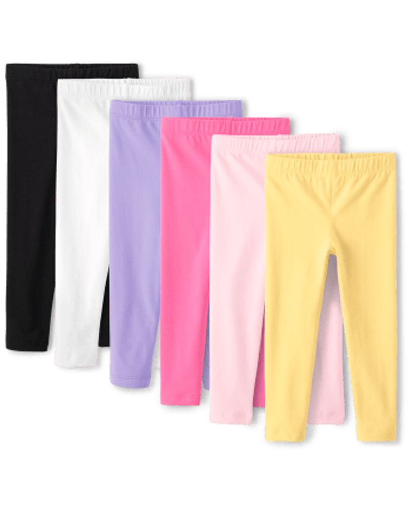 Toddler Girls Leggings 6-Pack