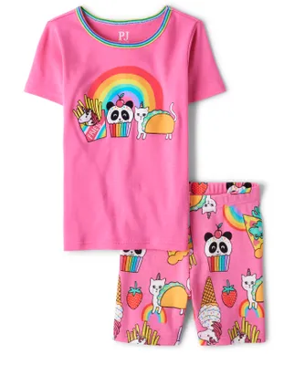 Girls Squishies Snug Fit Cotton Pajamas