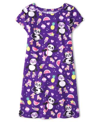 Girls Panda Nightgown