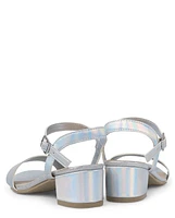 Girls Holographic Low Heels