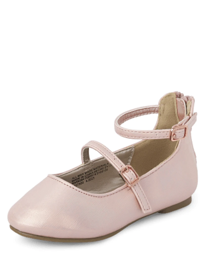 Toddler Girls Shimmer Ballet Flats