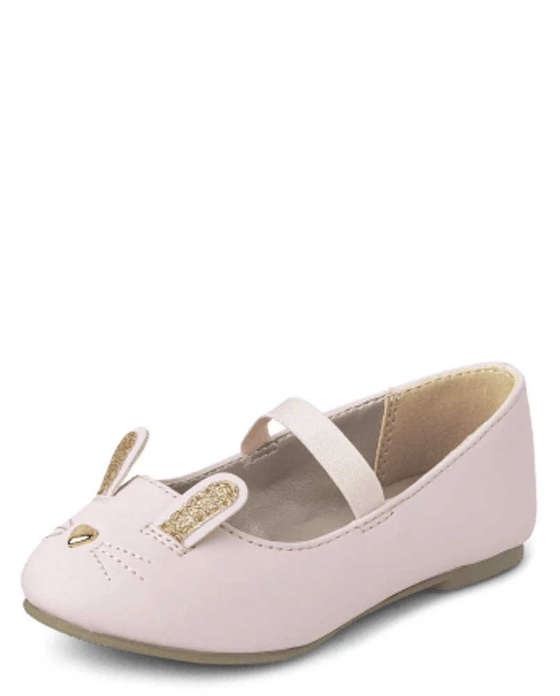 Toddler Girls Bunny Ballet Flats