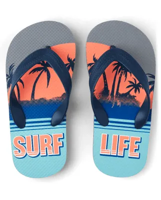 Boys Surf Life Flip Flops