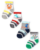 Toddler Boys Days Of The Week Midi Socks 7-Pack