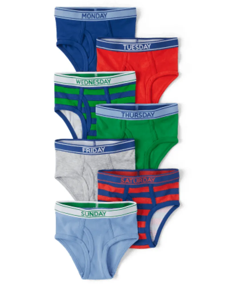 7-Pack Underwear Briefs for Toddler Boys