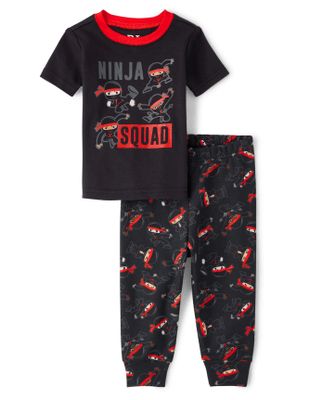 Baby And Toddler Boys Ninja Squad Snug Fit Cotton Pajamas