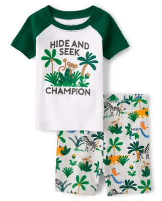 Unisex Baby And Toddler Jungle Snug Fit Cotton Pajamas