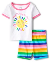 Baby And Toddler Girls Sunshine Snug Fit Cotton Pajamas