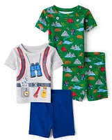 Baby And Toddler Camping Snug Fit Cotton Pajamas 2-Pack