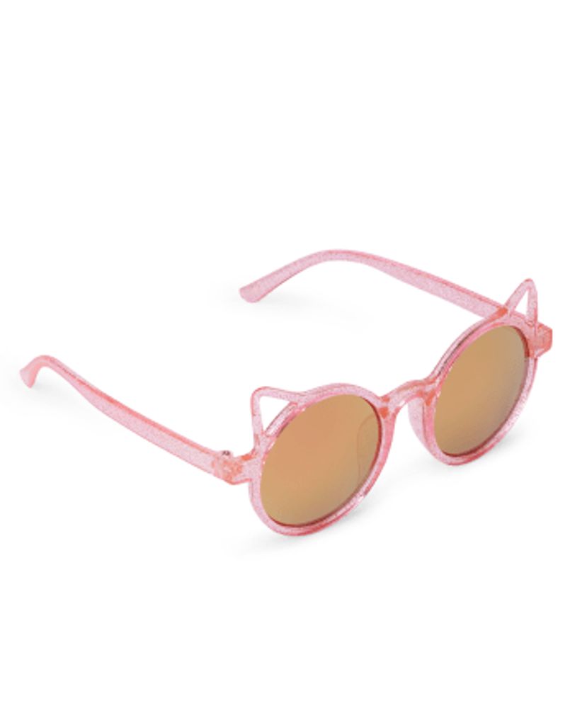 Toddler Girls Round Cat Sunglasses