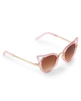 Girls Jeweled Cat Ear Sunglasses