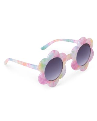 Toddler Girls Tie Dye Flower Sunglasses