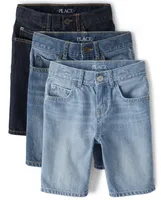 Boys Denim Shorts 3-Pack