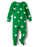 Baby And Toddler Shamrock Snug Fit Cotton One Piece Pajamas