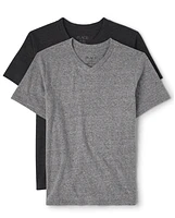 Boys V Neck Top 2-Pack