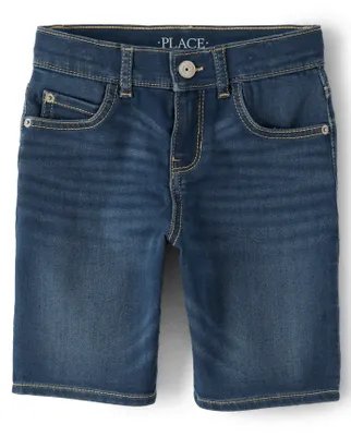 Boys Stretch Denim Shorts