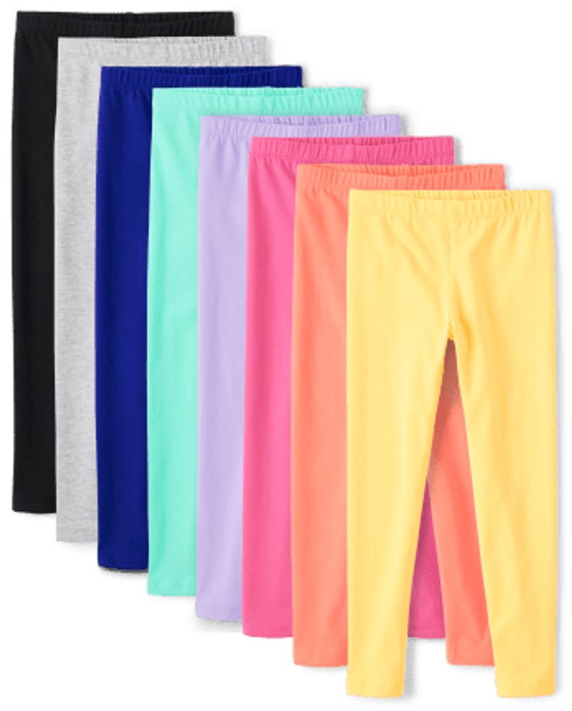 Girls Leggings 8-Pack