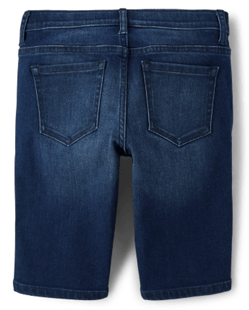 Short skimmer en jean pour fille