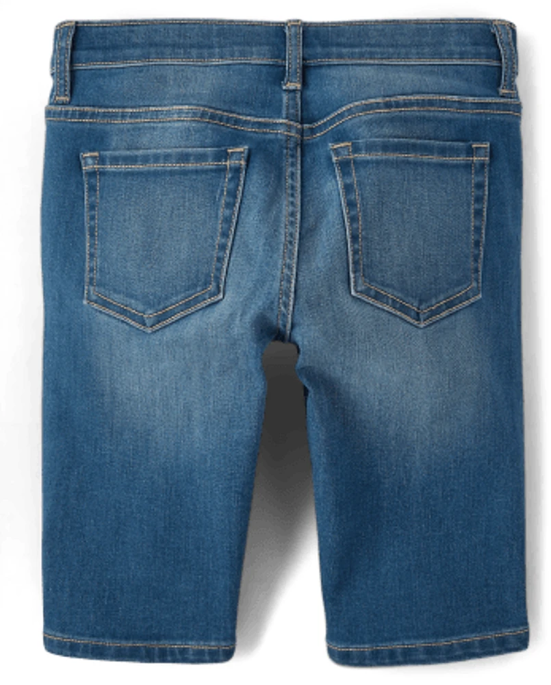 Girls Denim Skimmer Shorts