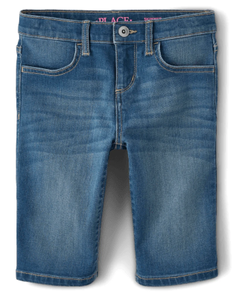 Girls Denim Skimmer Shorts
