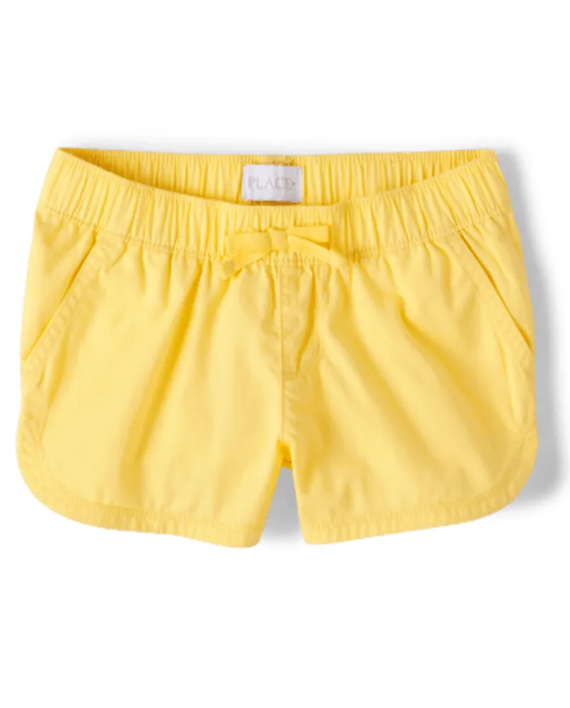 Girls Twill Pull On Shorts