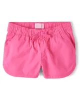 Girls Twill Pull On Shorts