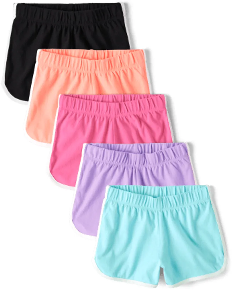 Girls Dolphin Shorts 5-Packs