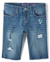 Girls Denim Skimmer Shorts