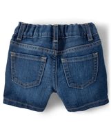 Baby And Toddler Girls Denim Shortie Shorts