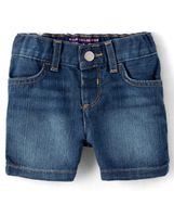 Baby And Toddler Girls Denim Shortie Shorts