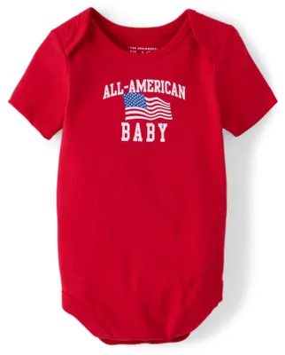 Unisex Baby Matching Family All-American  Graphic Bodysuit