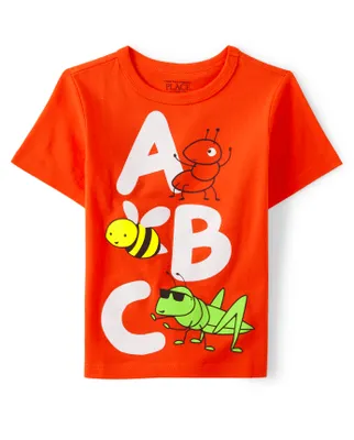Baby And Toddler Boys ABC Bugs Graphic Tee