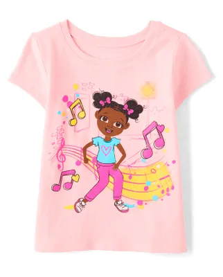 Baby And Toddler Girls Music Graphic Tee