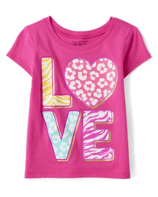 Baby And Toddler Girls Love Graphic Tee
