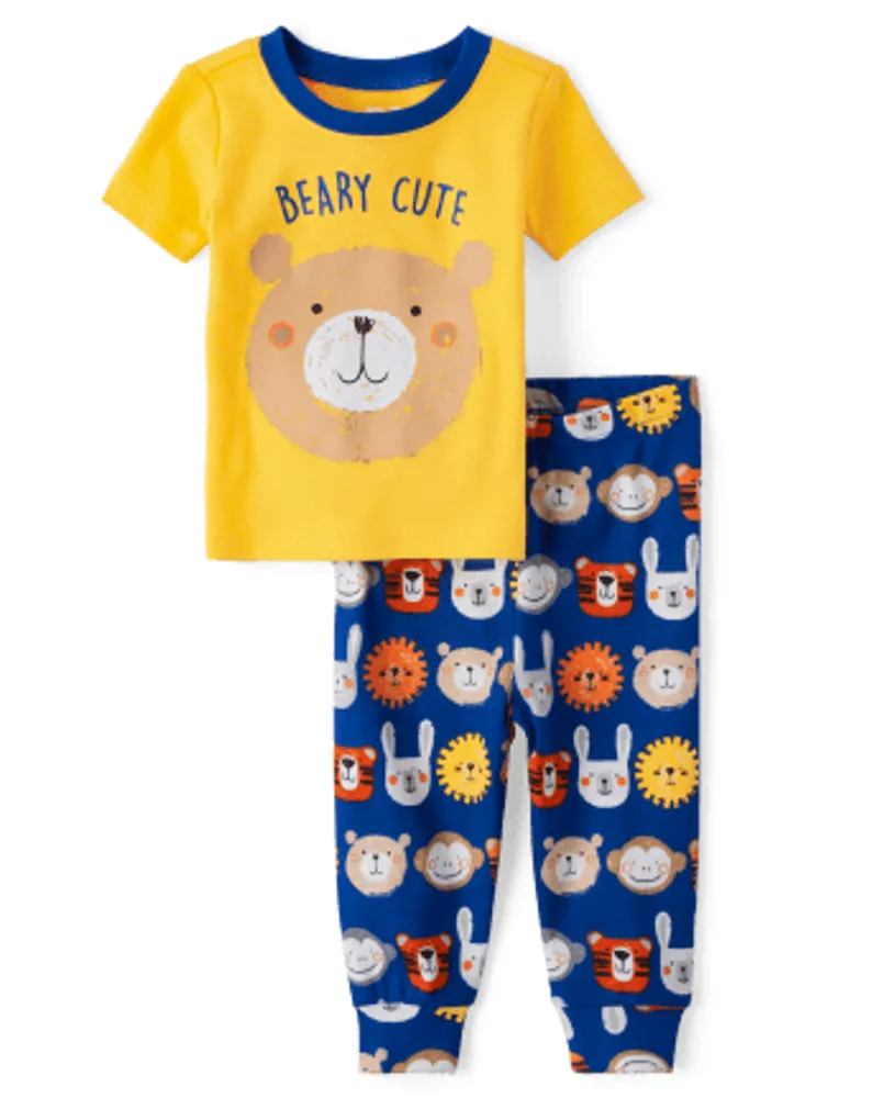 Baby And Toddler Beary Cute Snug Fit Cotton Pajamas