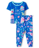 Baby And Toddler Girls Unique Snug Fit Cotton Pajamas