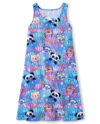Girls Animal Nightgown
