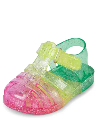 Baby Girls Glitter Jelly Sandals