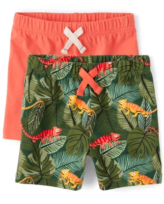 Baby And Toddler Boys Chameleon Shorts 2-Pack