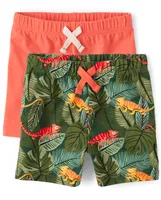 Baby And Toddler Boys Chameleon Shorts 2-Pack